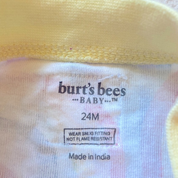 Burt’s Bees Baby Rainbow Footie Pajamas Sleeper 100% Organic Cotton 24 months 🌈 - Picture 6 of 6